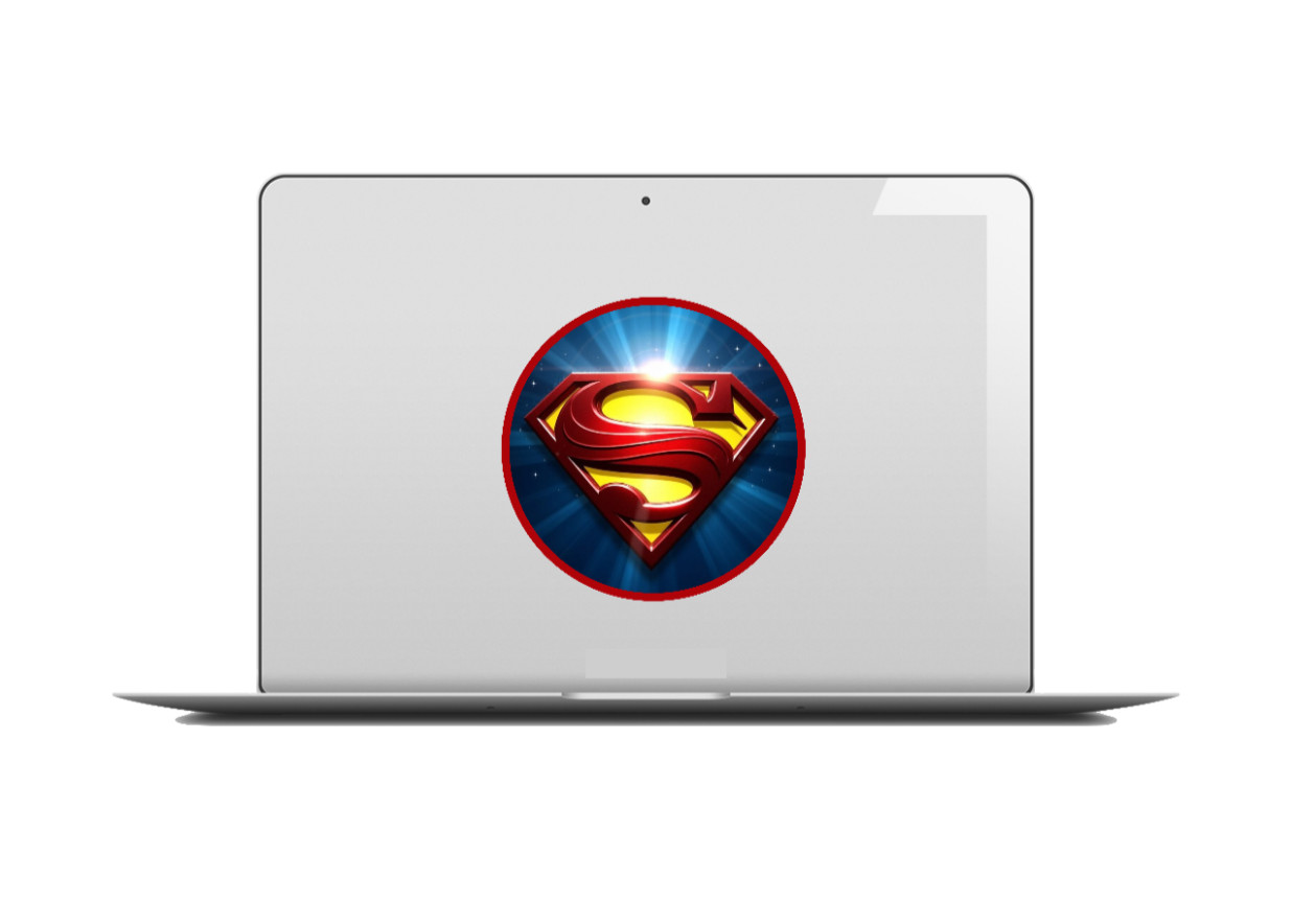 Superman (Sun Logo) 4" Vinyl Decal Handmade Vehicle Cooler Laptop Decor Grill 26