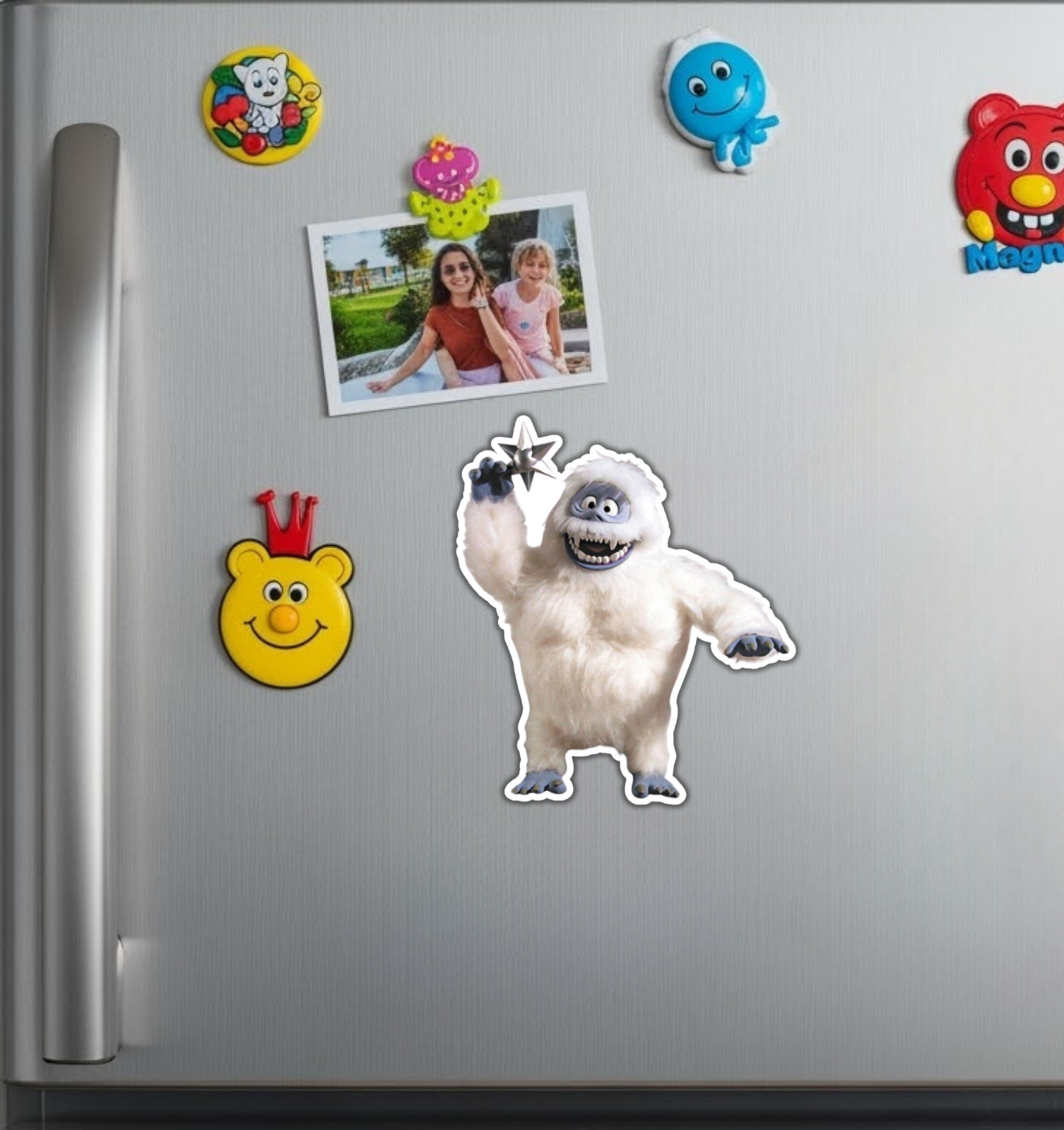 Bumble Abominable Snowman Rudolph Christmas Fridge Magnet or Laptop Sticker