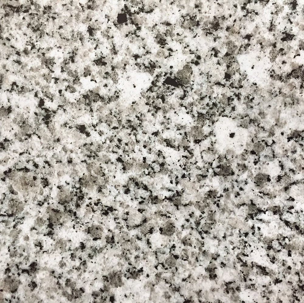 Moyishi Light White Granite Look Marble Gloss 17.7"W x 98"L, Multicoloured