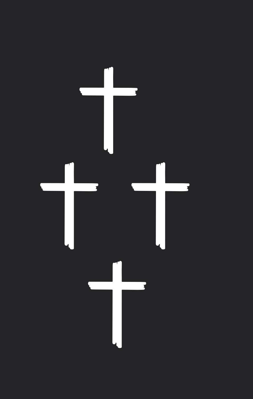 4 Pcs Small Cross Vinyl Decal Stickers 1×1.5” Christian Jesus Faith Car Laptop