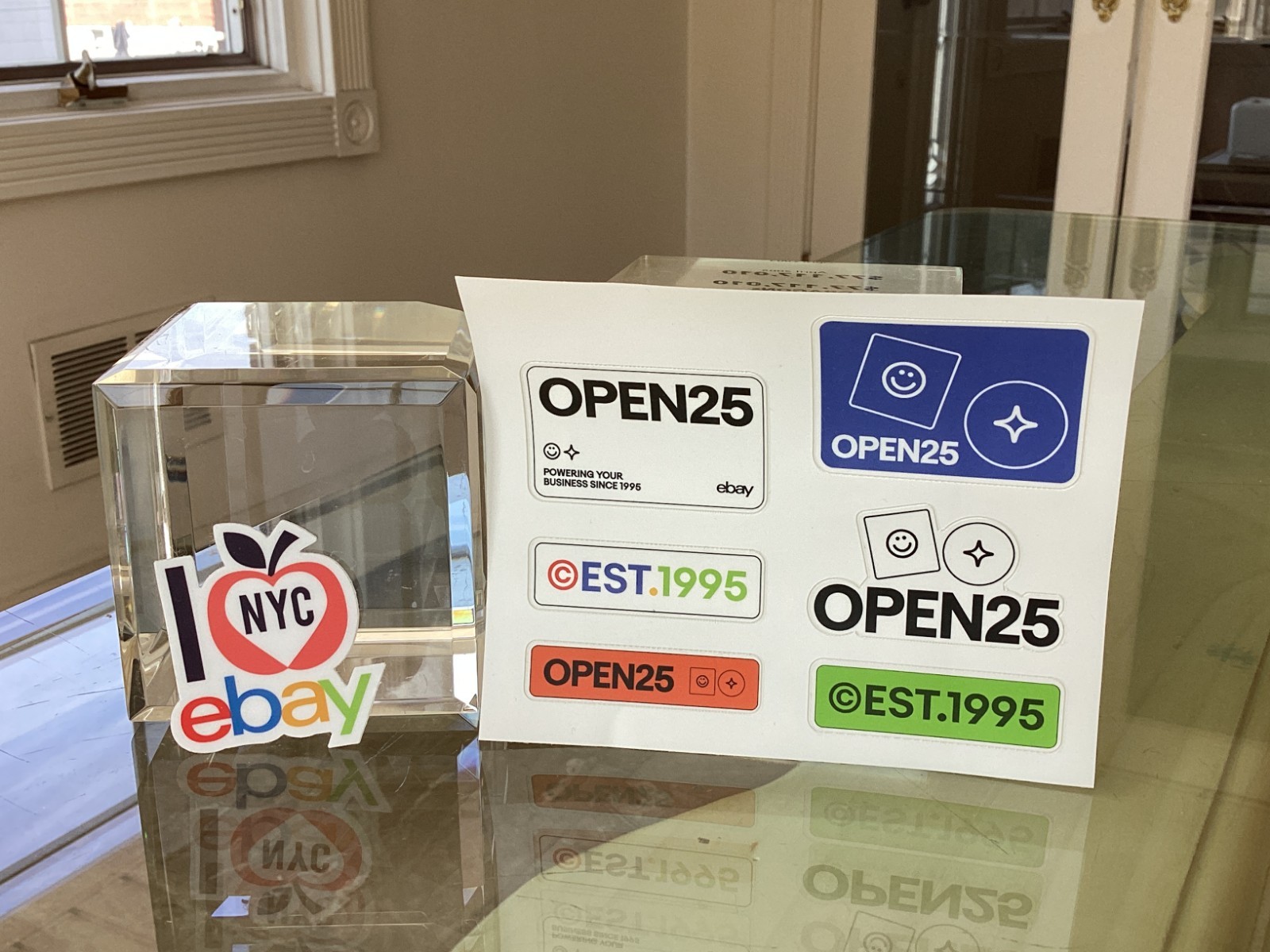 Beautiful New Ebay NYC & Open 2025 Stickers
