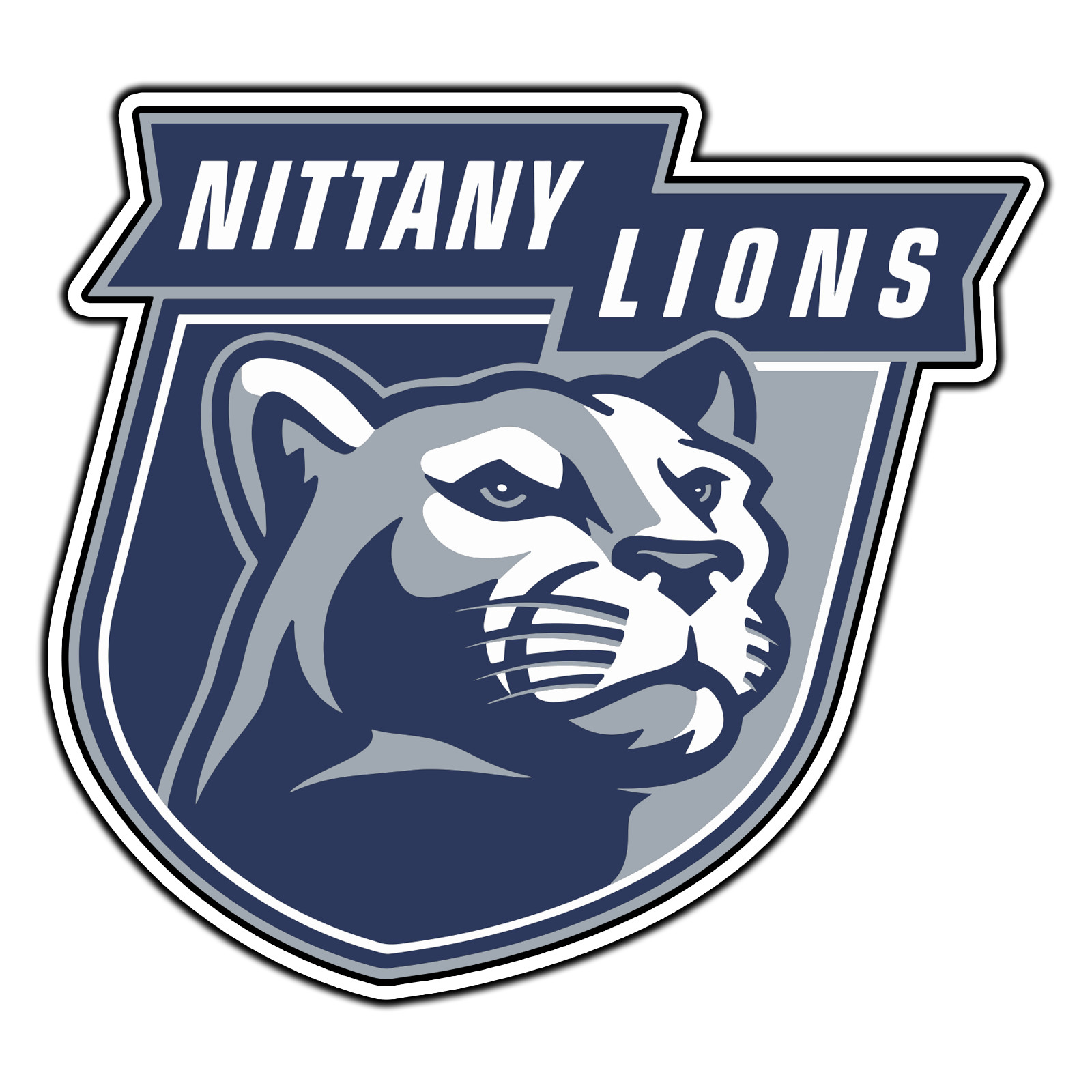 Penn State Nittany Lions Logo #5 College Sticker Waterproof Vinyl Decal Die-Cut