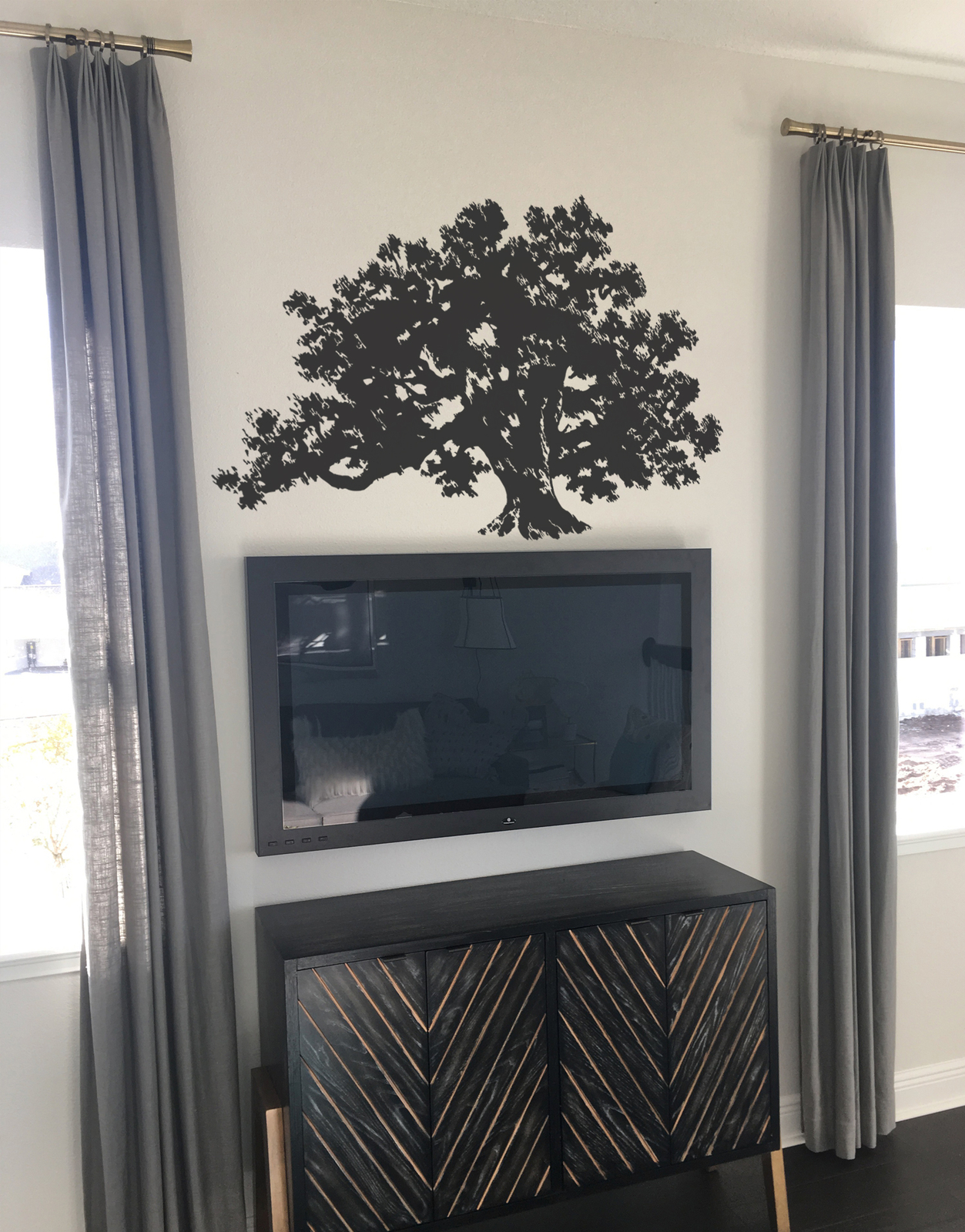 Tree Wall Decal Sticker. Big Oak Tree Vinyl Wall Decal Sticker Bedroom Decor 410