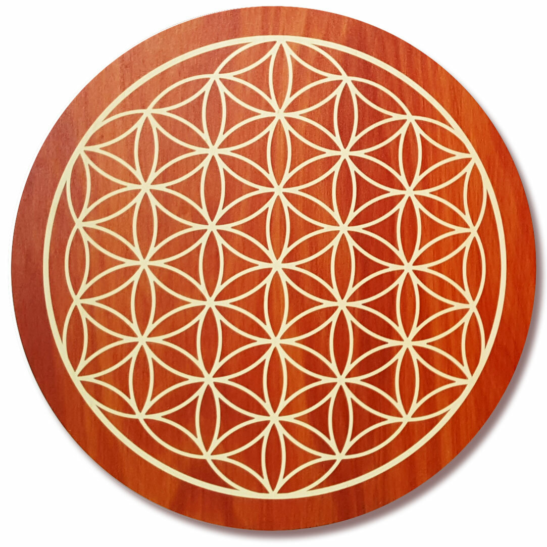 Flower of Life Wood Deco Large Wall Decoration Present Valentine's Day