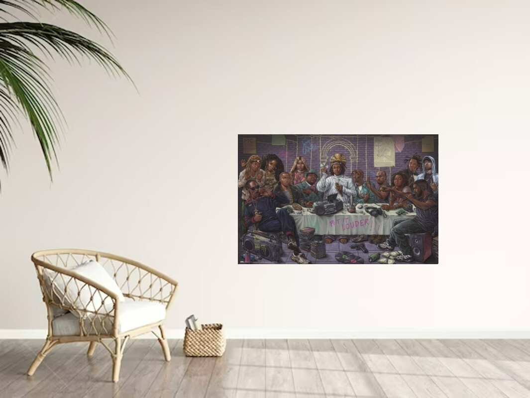The Last Supper of HIP-HOP Music Wall Vinyl Decal Poster Removable Adhesive