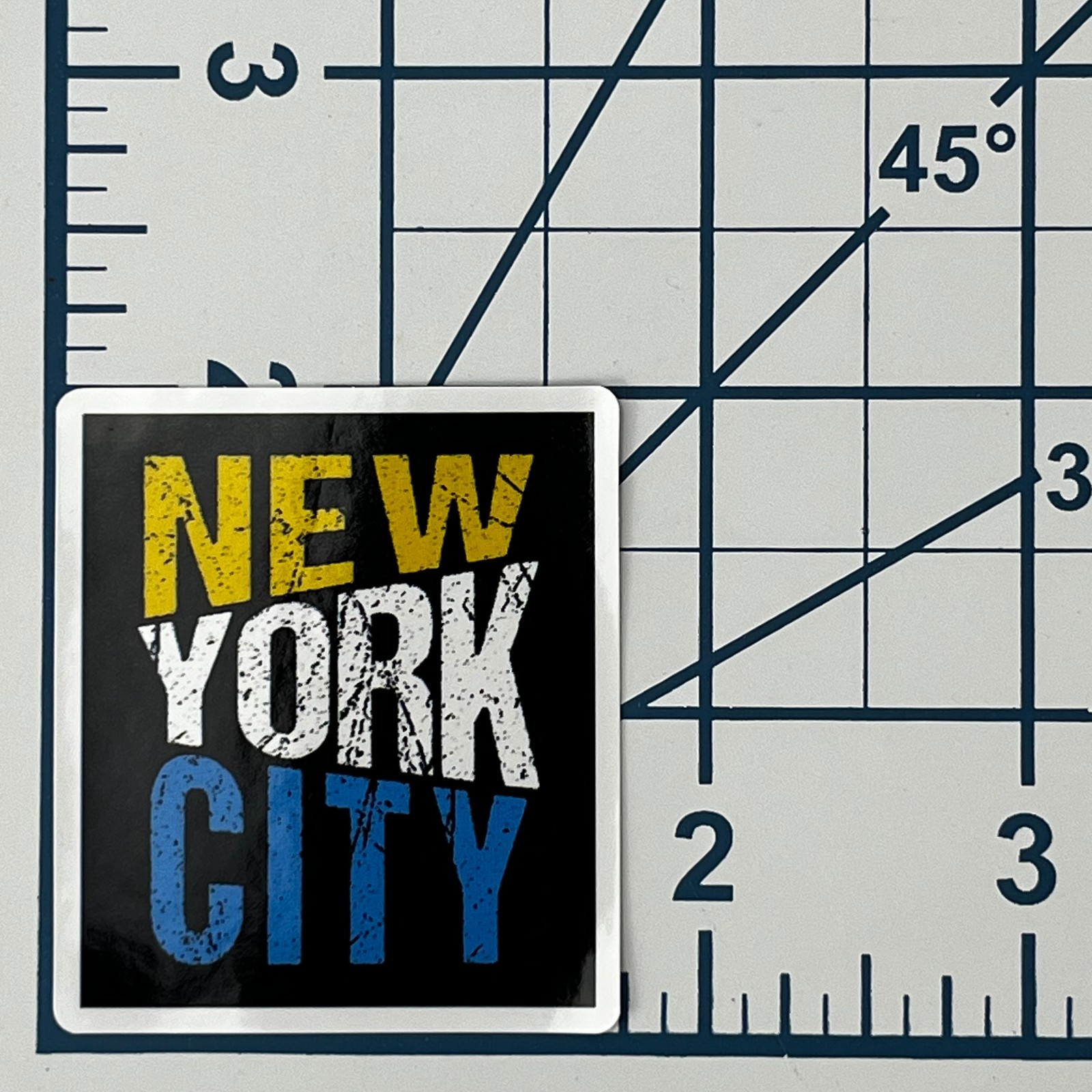 New York City Vinyl Sticker Distressed Retro NYC Souvenir Laptop Water Bottle