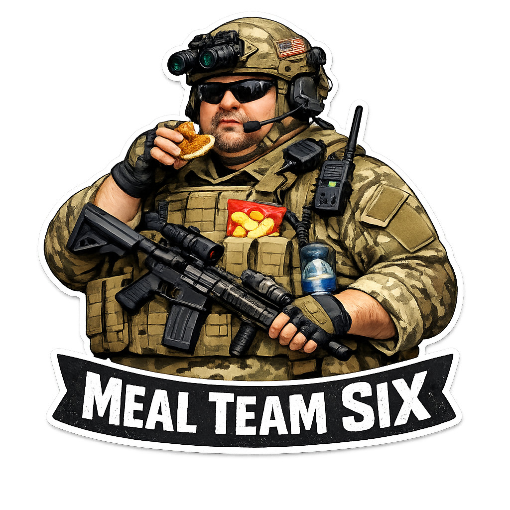 STICKER (BUY 2, GET 1 FREE) military meal team six funny humor Veteran DOW USA