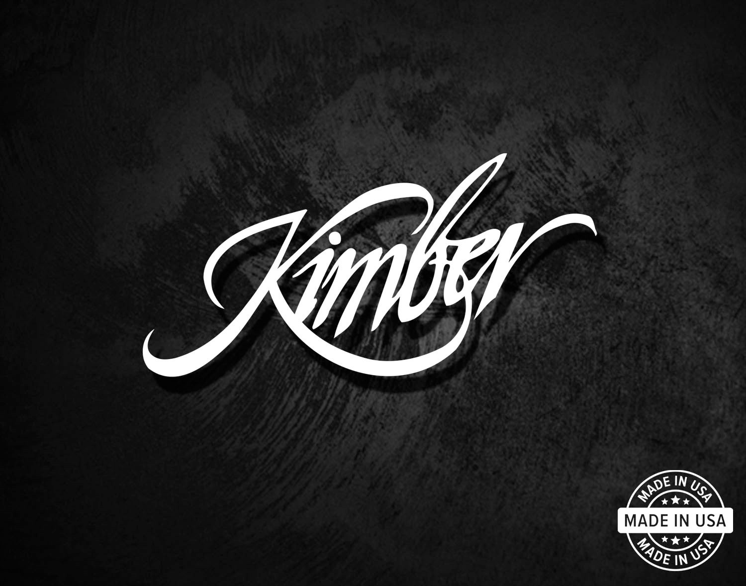 Kimber Decal, Vinyl Die Cut Window Sticker, 100% Made In USA