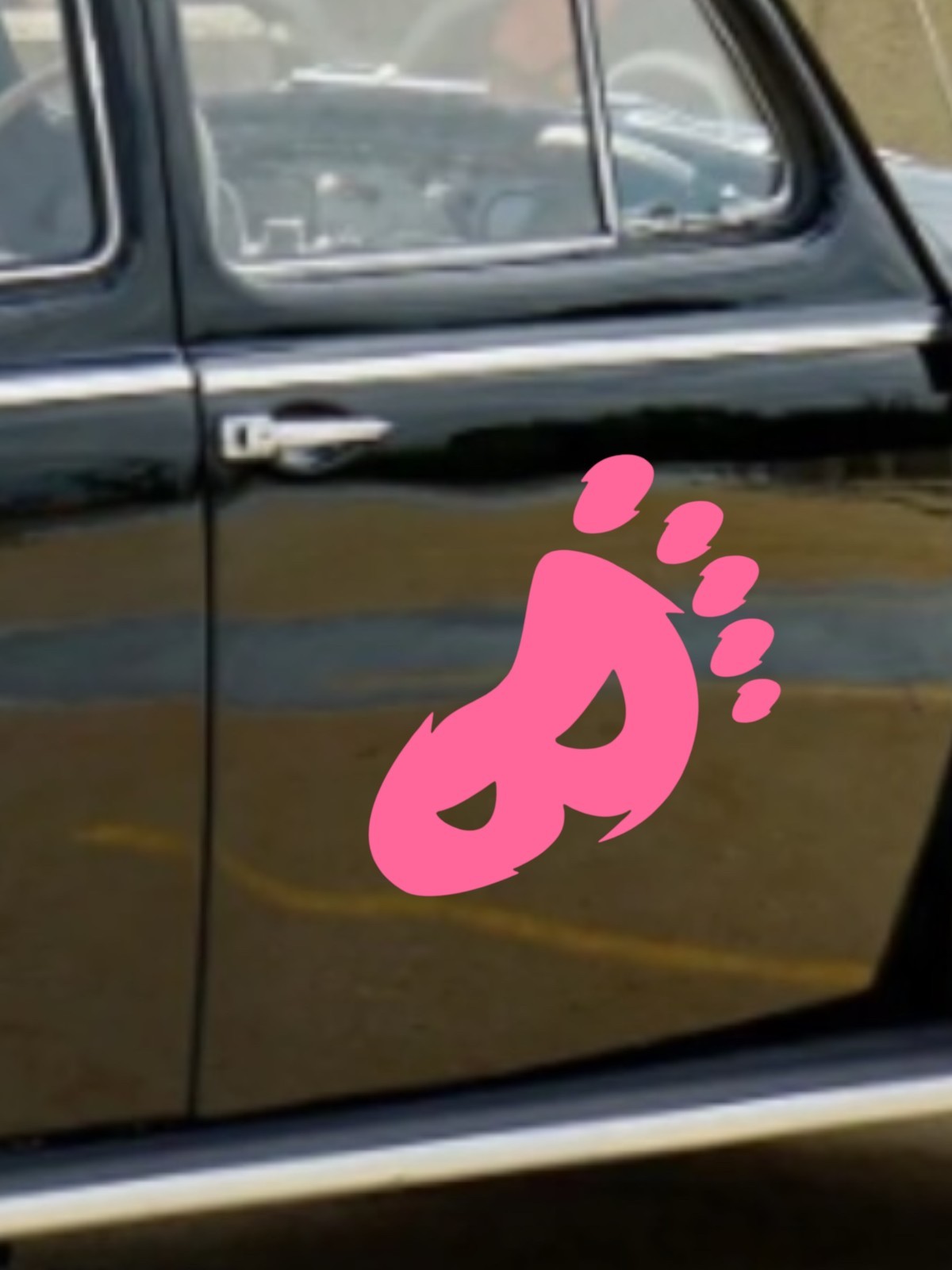 Bigfoot foot decal vinyl decal for cars trucks laptop most smooth surfaces