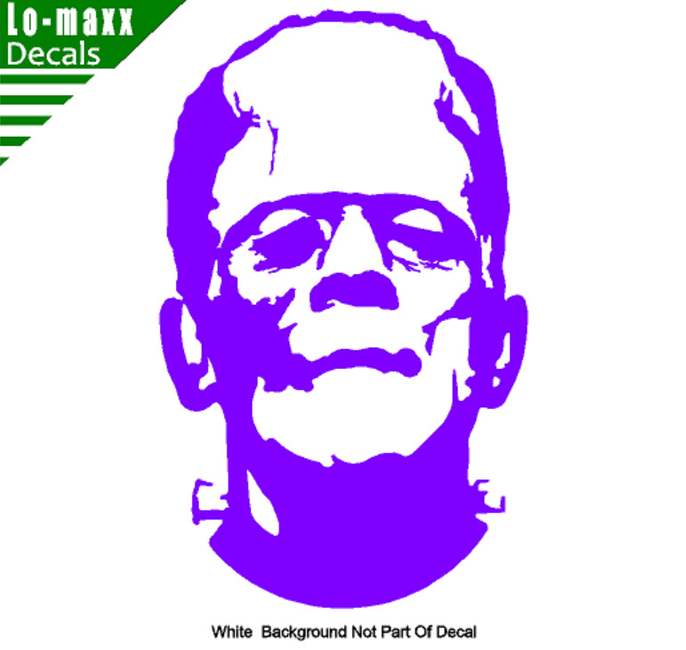 Frankenstein Monster Spooky Cool Car Window High Quality Die Cut Vinyl Decal