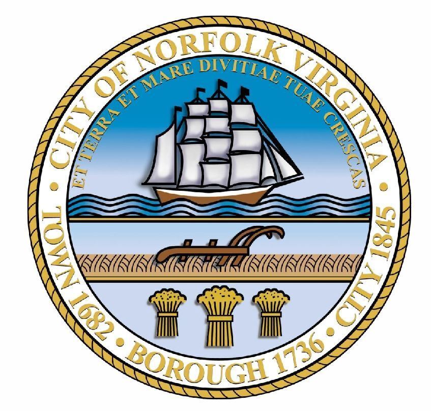 Seal of Norfolk Virginia Sticker Decal R698