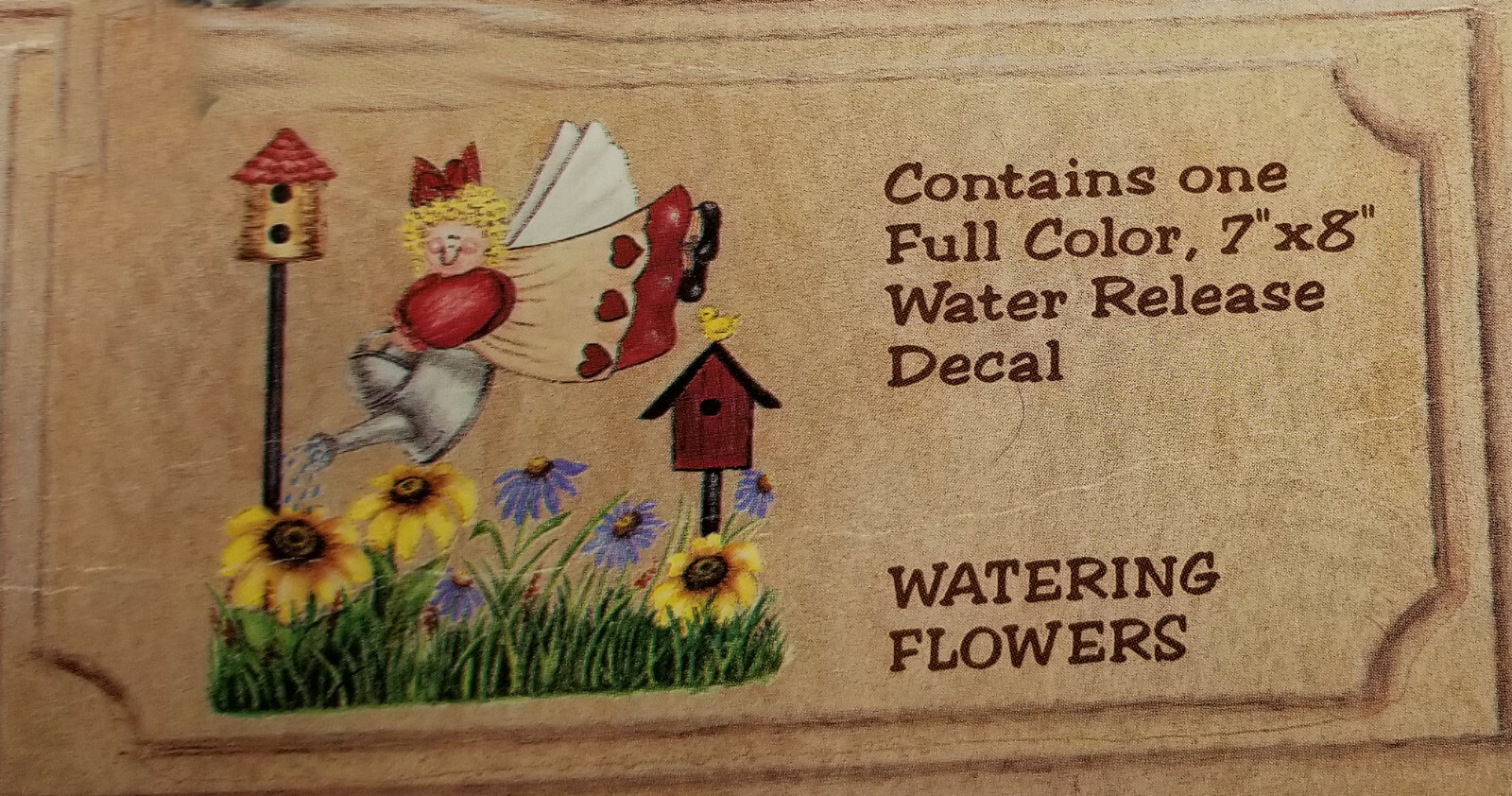 Decor Accents Multipurpose Water Decals 7" X 8" Your Choice of Design