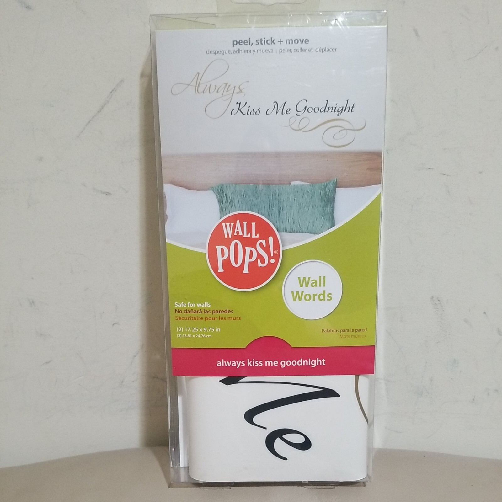 Wall Pops WPQ1746 Always Kiss Me Wall Quote WALL POPS WORDS HOUSE DECOR ROOM