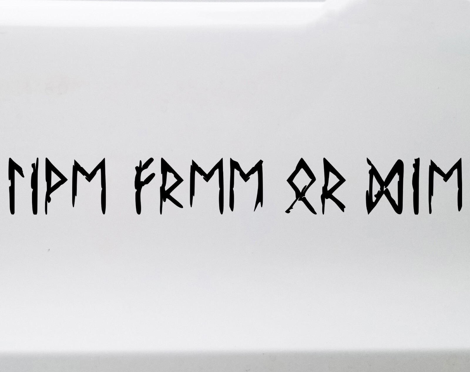 Live Free or Die Rune Decal V2 Viking Futhark Vinyl Sticker 4–80" Wide 20 Colors