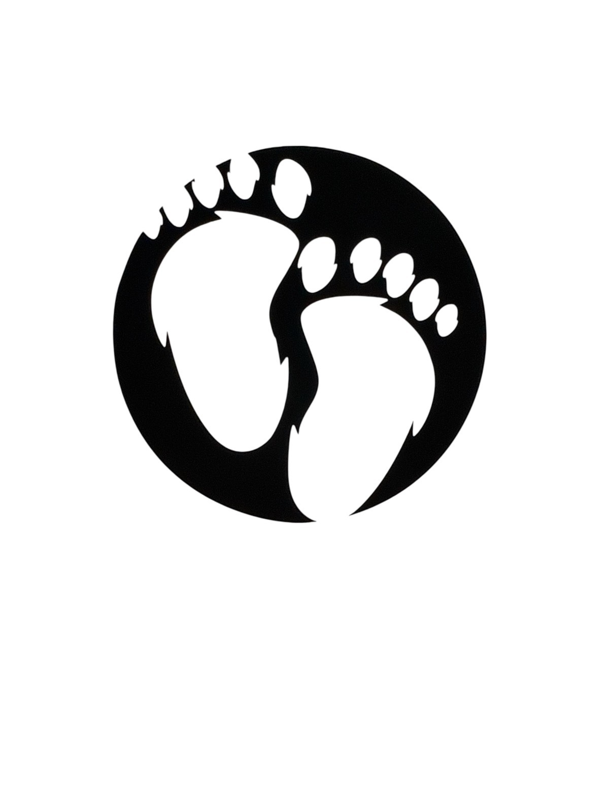 Bigfoot print decal vinyl decal for cars trucks laptop most smooth surfaces
