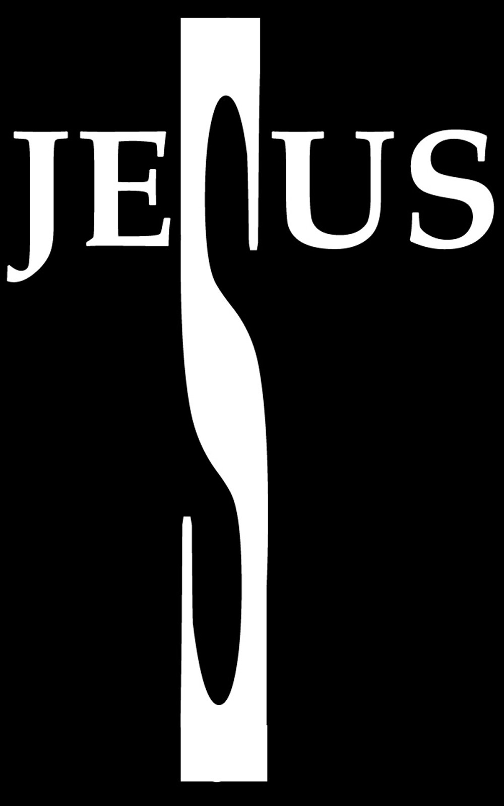 Jesus Cross Art Christian Chris Vinyl Decal Sticker 5" Inches Tall