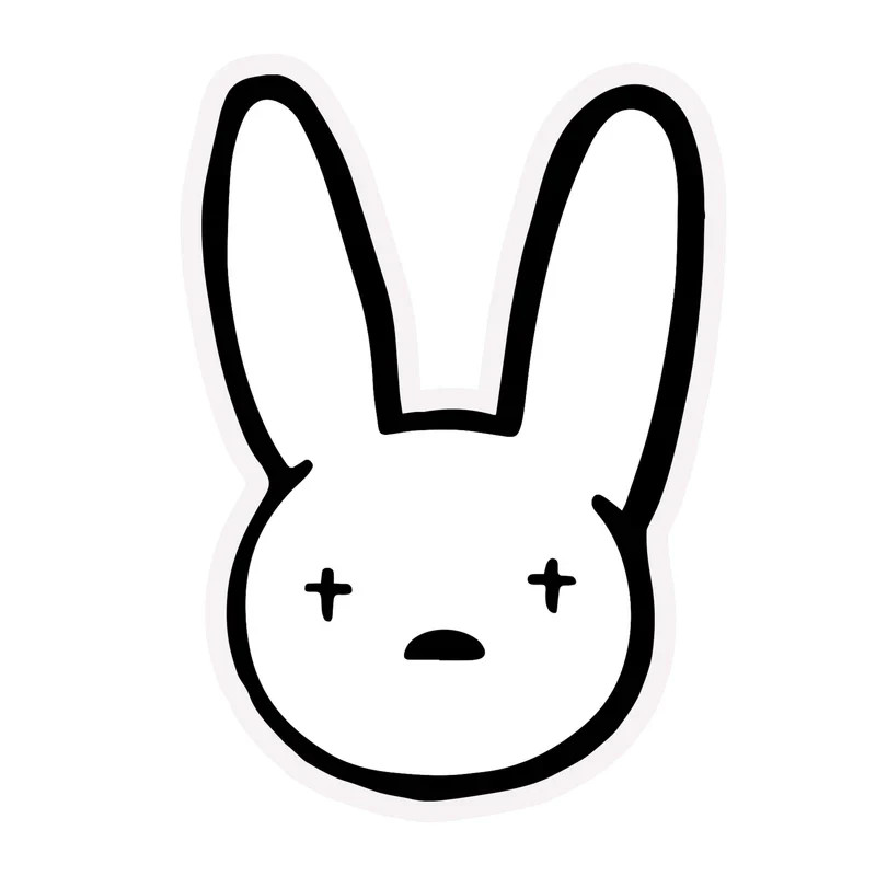 BAD BUNNY LOGO – Vinyl Die Cut Car Decal – FREE SHIPPING