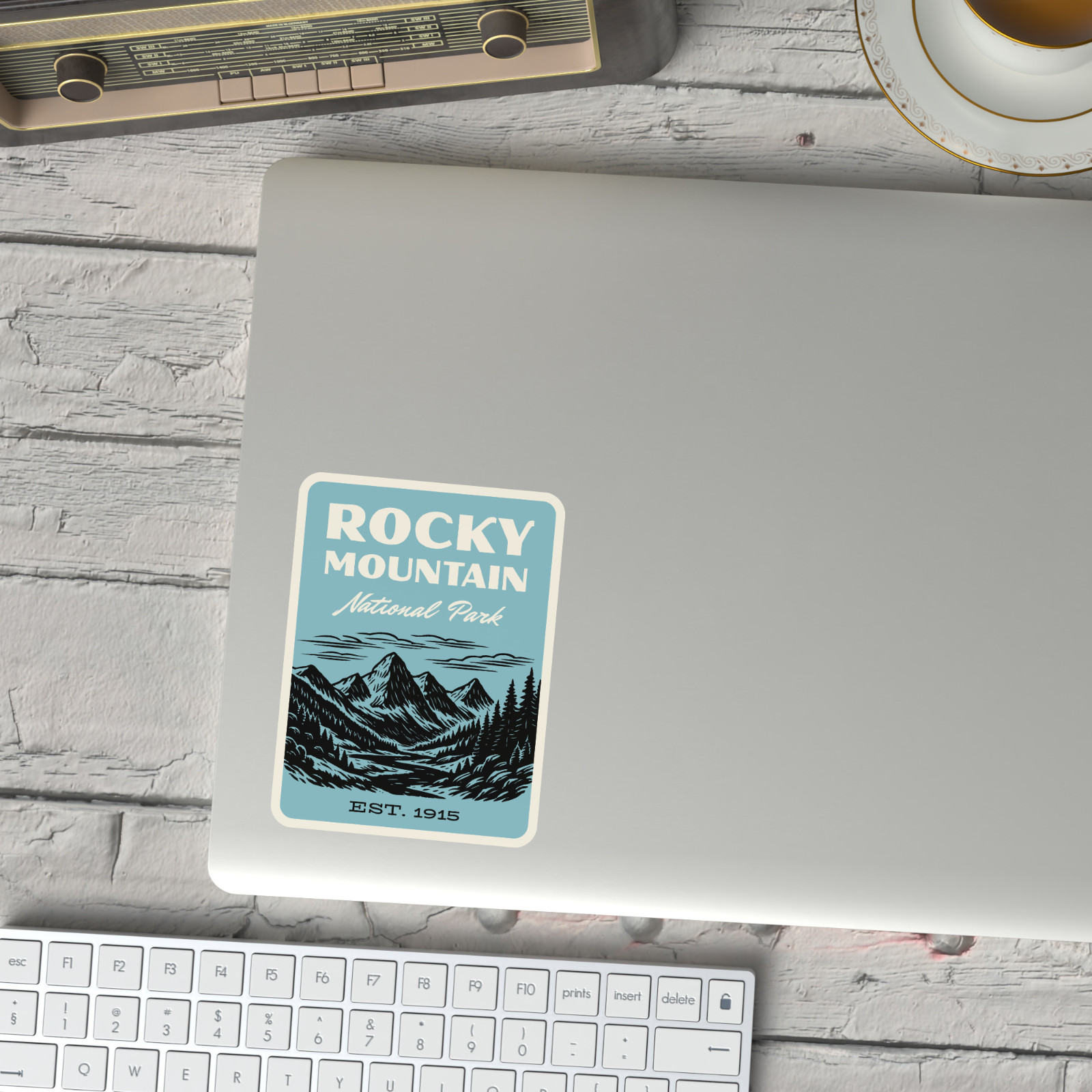 Rocky Mountain National Park Sticker – Retro 1960s Style Decal