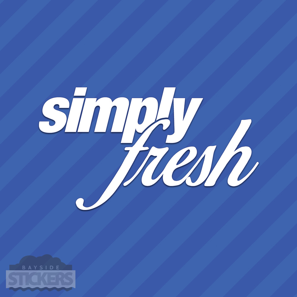 Simply Fresh Vinyl Decal Sticker JDM