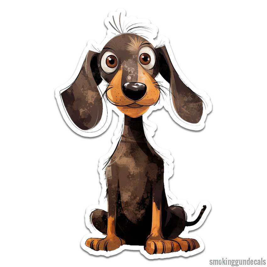 Cute Puppy Dog, Vinyl Decal Sticker, Indoor Outdoor, 3 Sizes, #12423