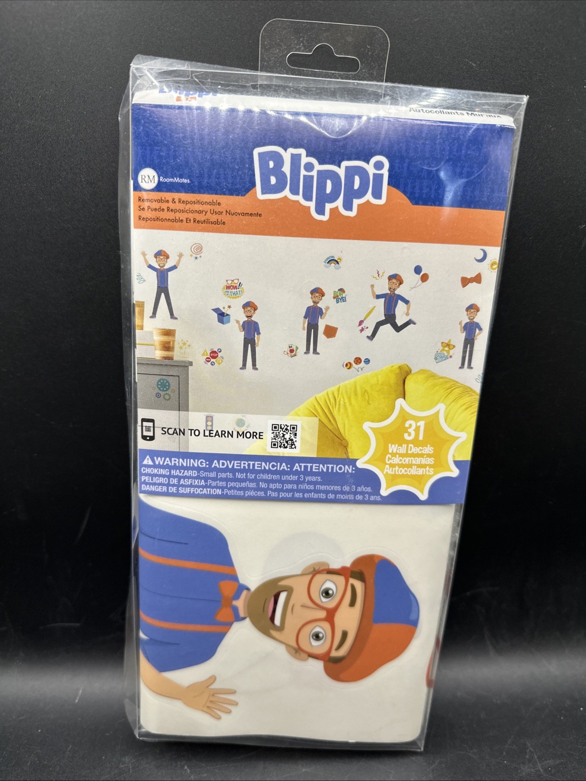Blippi Peel & Stick Wall Decals 31 Removable Decals By Roommates