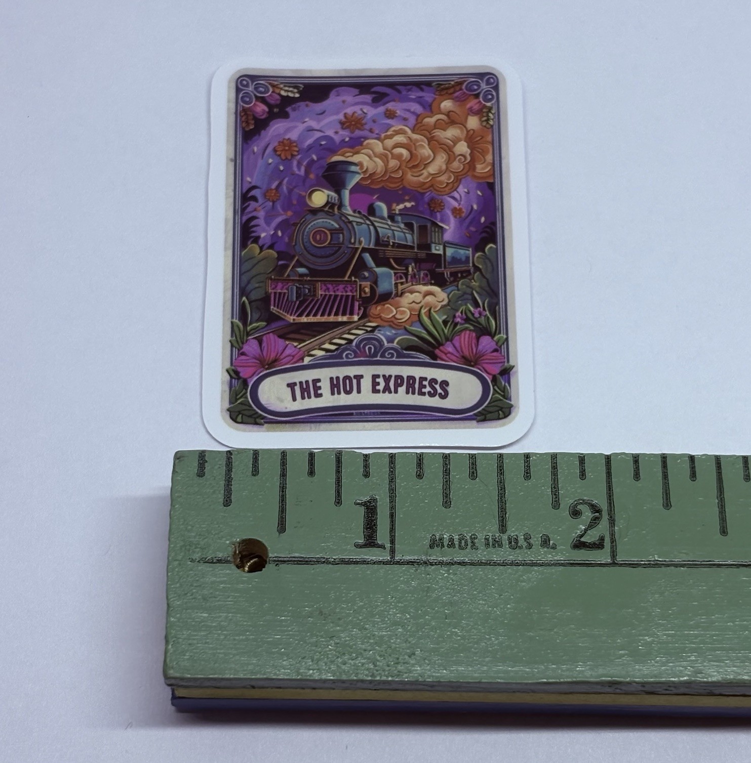 “The Hot Express” Train Tarot Sticker Decal Humor Gothic Art Vinyl Journal Tc9