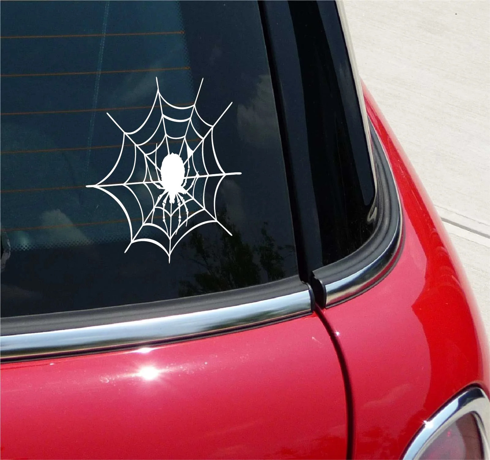 SPIDER IN WEB SPIDERS SPIDERWEB GRAPHIC DECAL STICKER ART CAR WALL DECOR