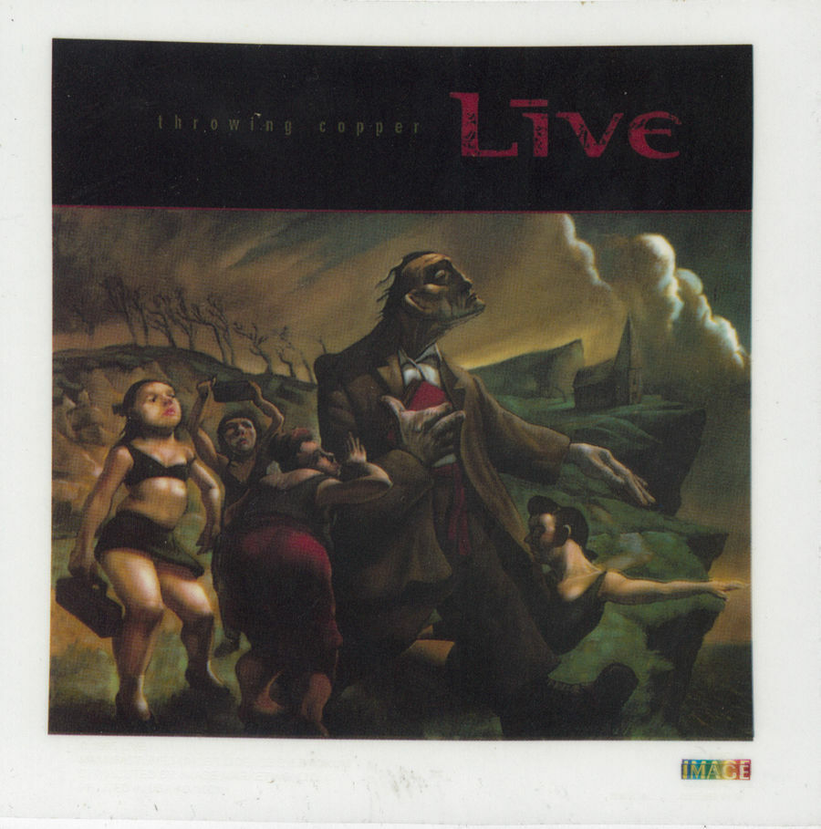LIVE – THROWING COPPER – STICKER/DECAL – BRAND NEW VINTAGE – MUSIC BAND 090