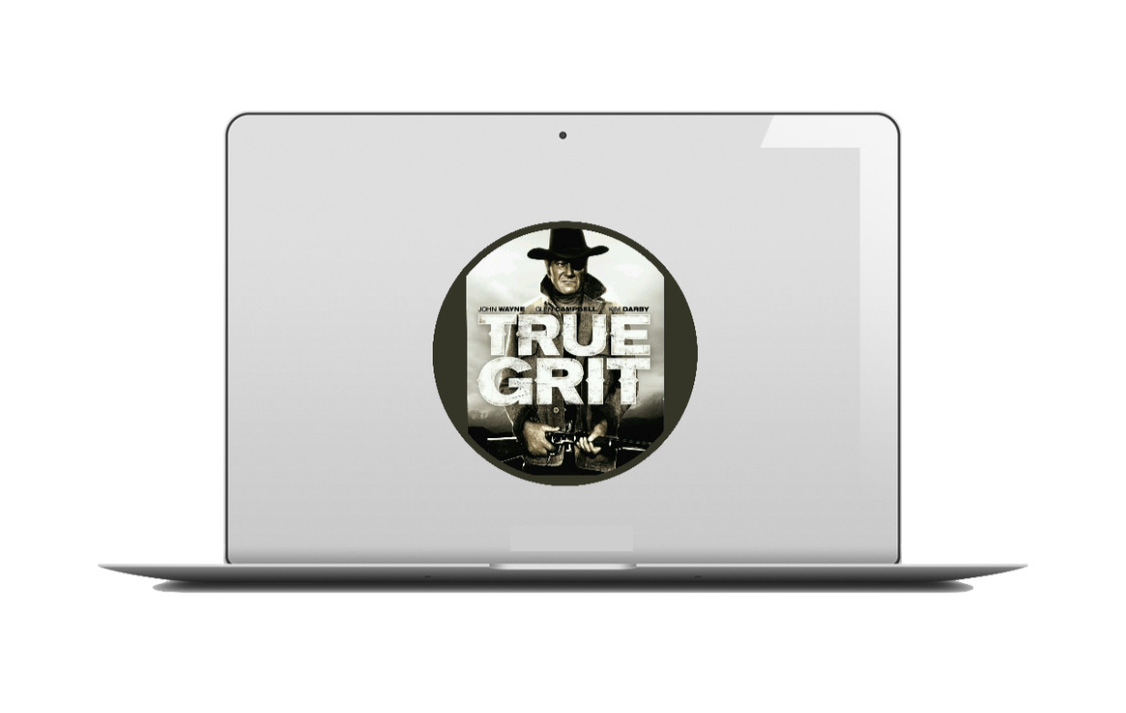 Movie – True Grit – 4" Handmade Vinyl Decal Vehicle Laptop Cooler Tumbler Decor