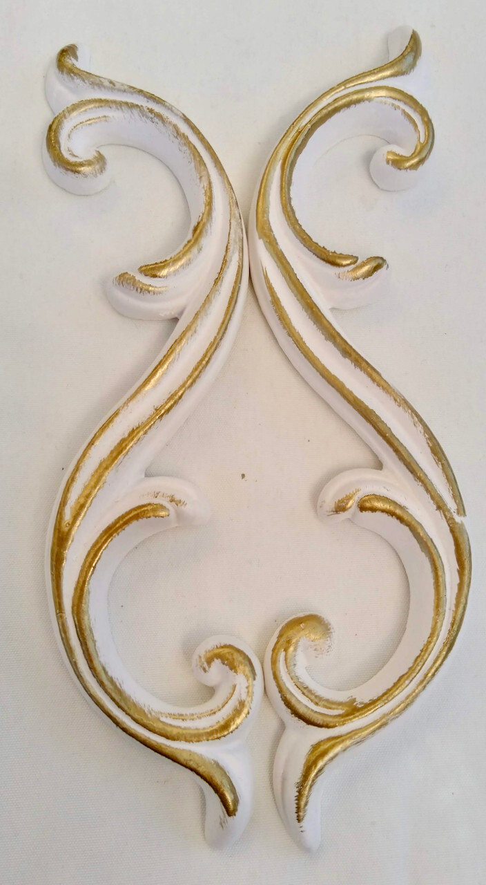 Gypsum Stucco Ornament 'Pleasure Castle Arch' In White, Gold, Silver Etc. Relief