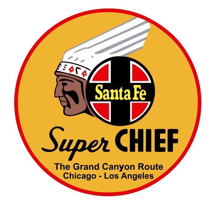 Santa Fe Super Chief Railroad Railway Train Sticker R7261