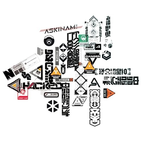 25pcs Cyberpunk Sticker Set – Waterproof Futuristic Decals for Car, Laptop, Bump