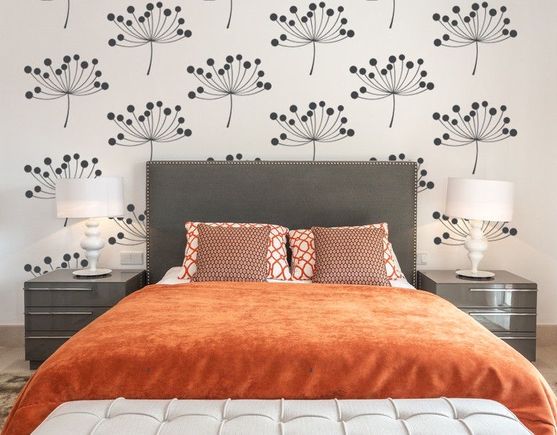 Wildflower Wall Decal, Flower Wall Decor, Modern Farmhouse Wall Decor, Rustic