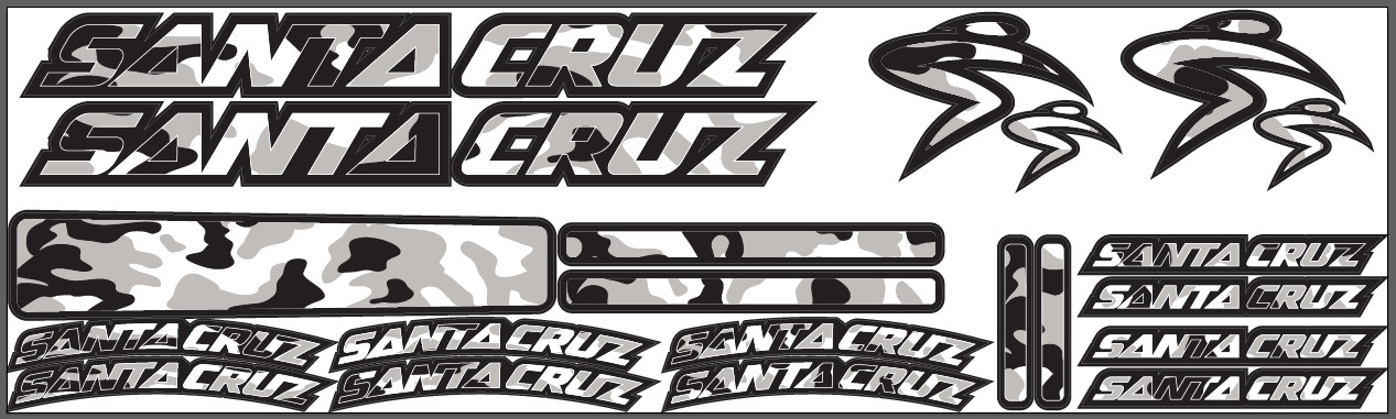 Santa Cruz Mountain Bike Replacement Decals Stickers Bike Frame Kit Cycling MTB