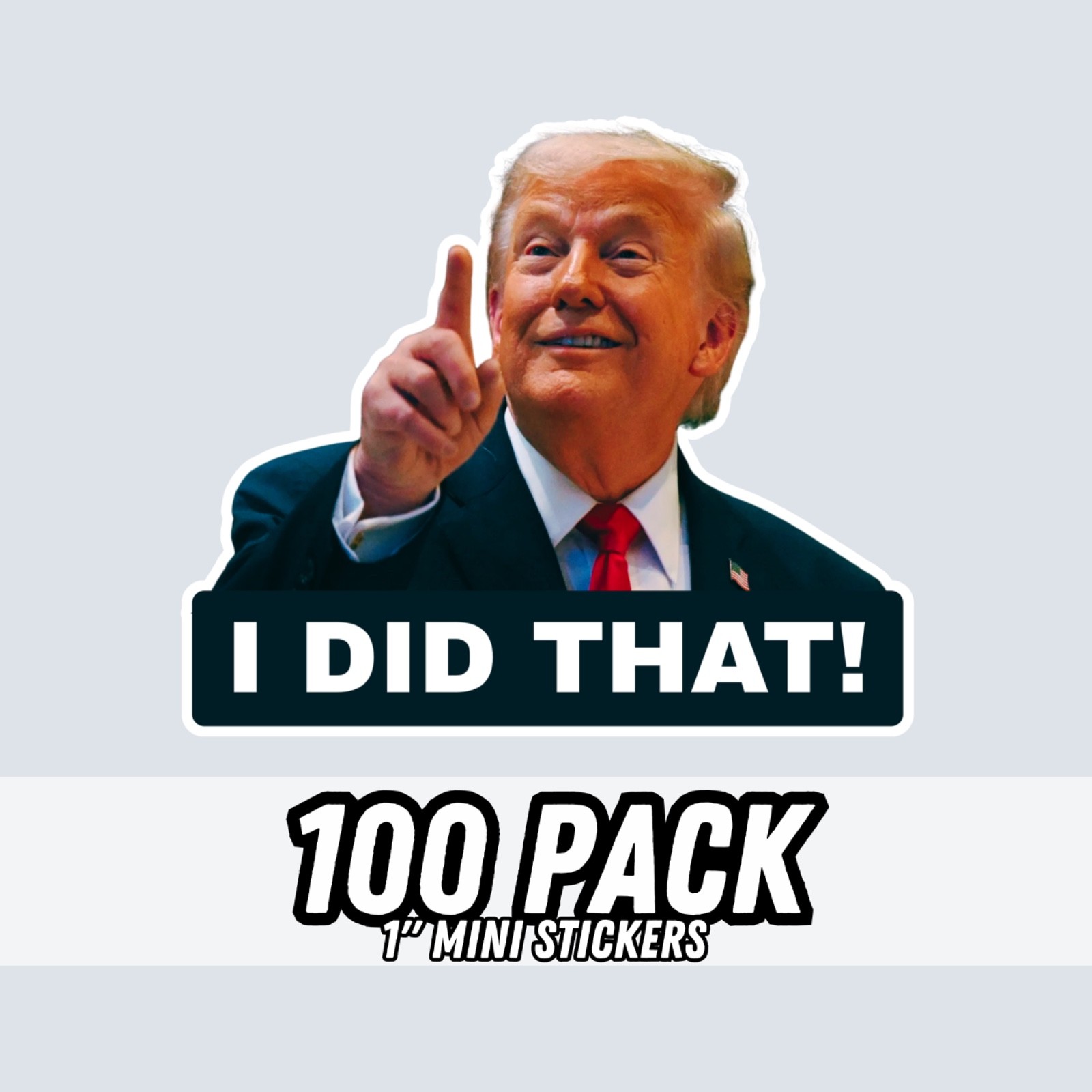 100 pcs Trump I Did That Gas Pump Stickers Anti Trump Waterproof Decals Mini 1"