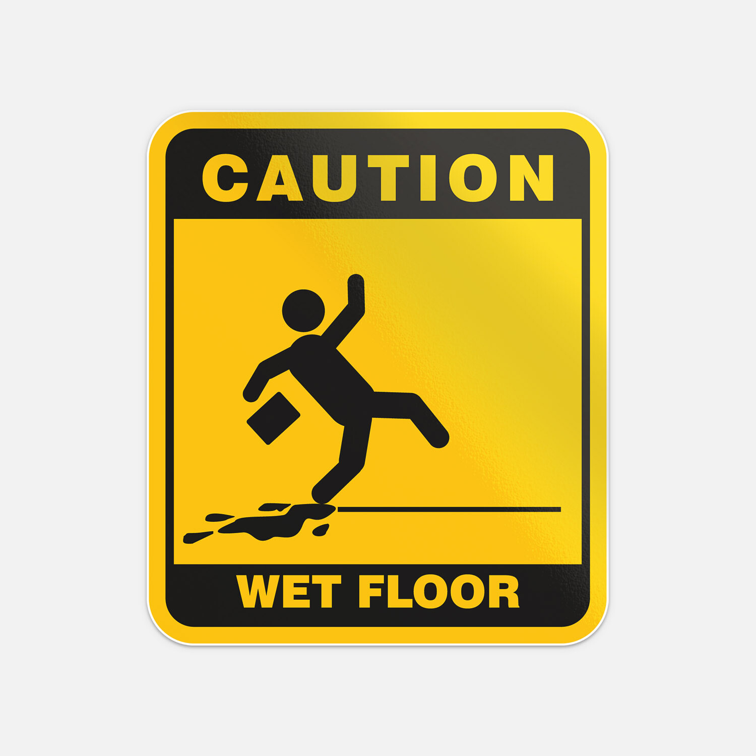 Caution Wet Floor Vinyl Sticker Decal