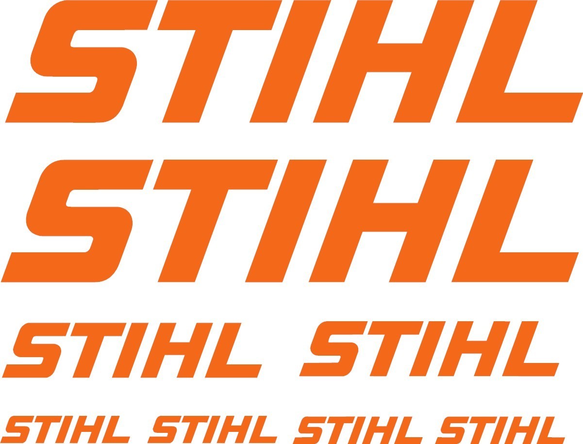 STIHL DECALS SET OF 8 DECALS