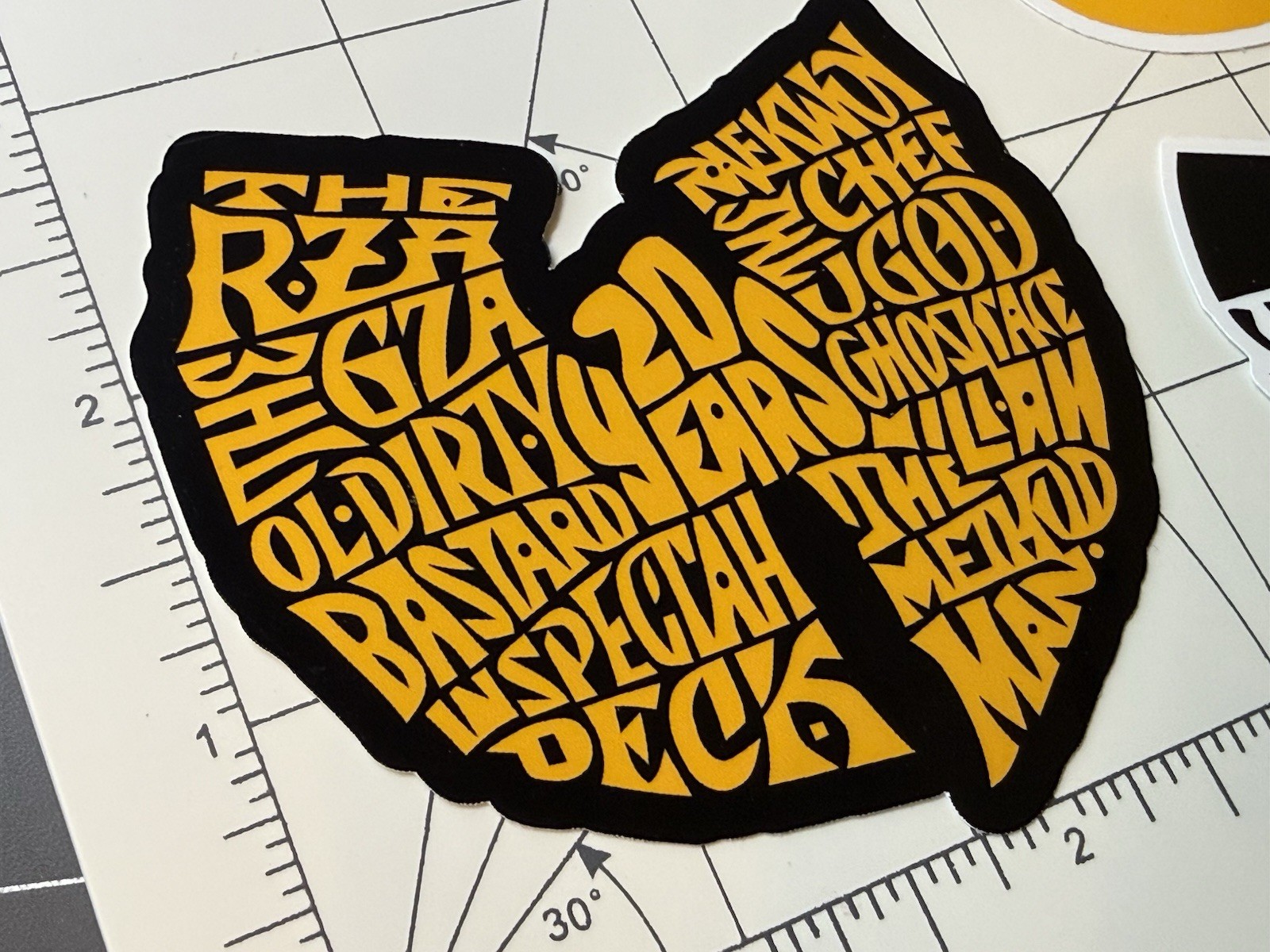 Wu Tang Clan Stickers Collage Logo 3 Sticker Lot