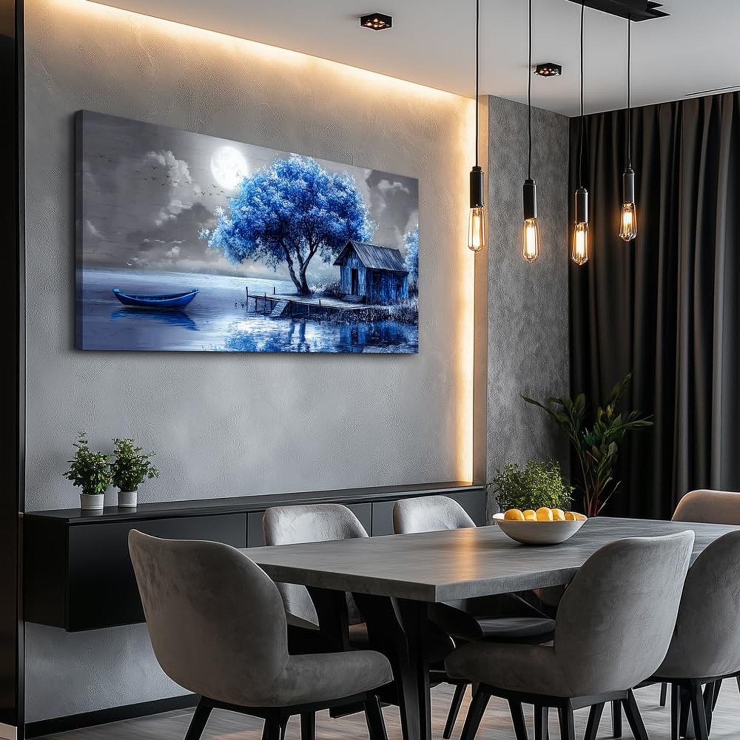 QIYILEXWART Large Wall Decor For Living Room Canvas Wall Art For Office Moder…