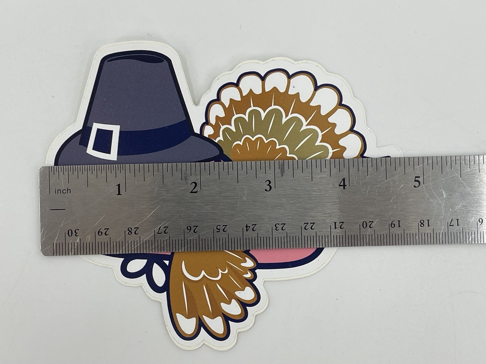 Vineyard Vines Thanksgiving Turkey Holiday Whale Sticker Laptop / Car Decal NWT