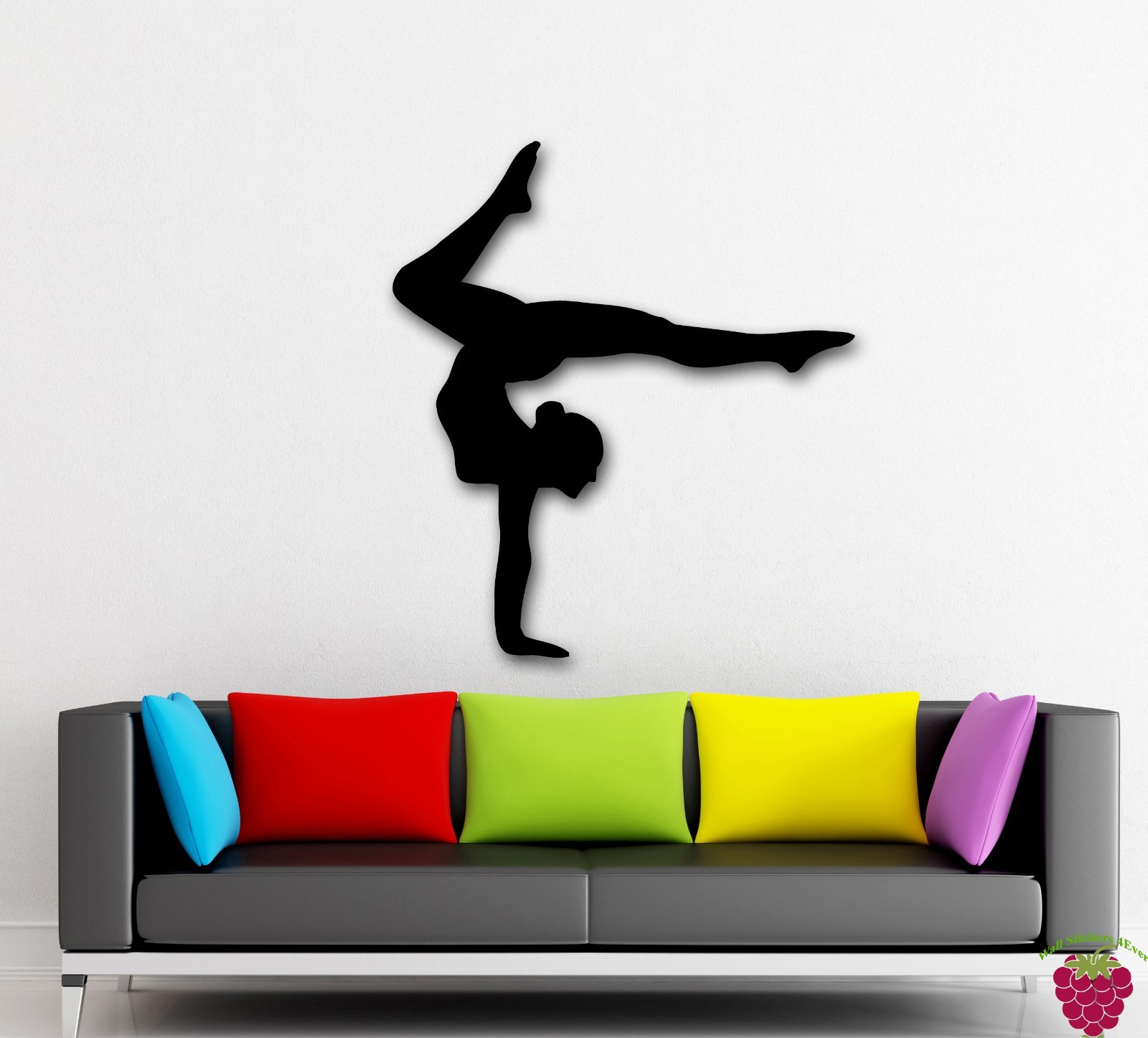 Wall Stickers Vinyl Decal Yoga Dance Woman Graceful Female Wall Decor (ig059)