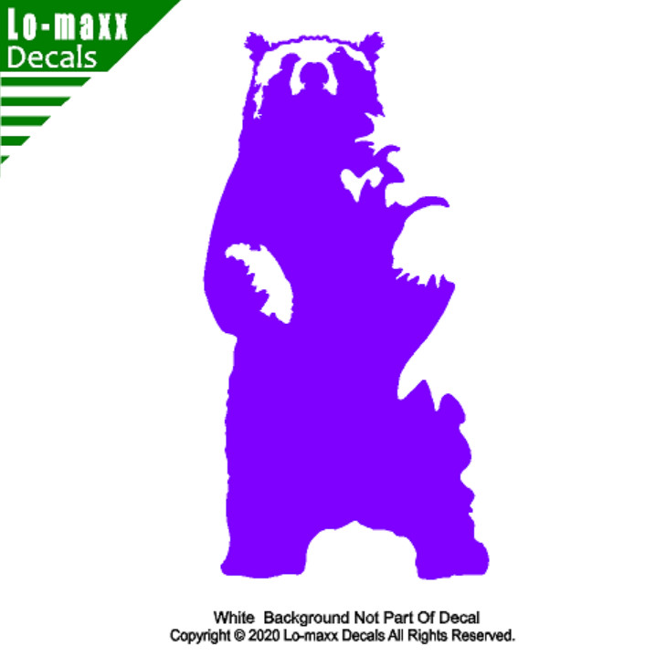 Bear Art Truck Car RVs SUV Trailer Boat Gun Case Hunting Die Cut Vinyl Decal