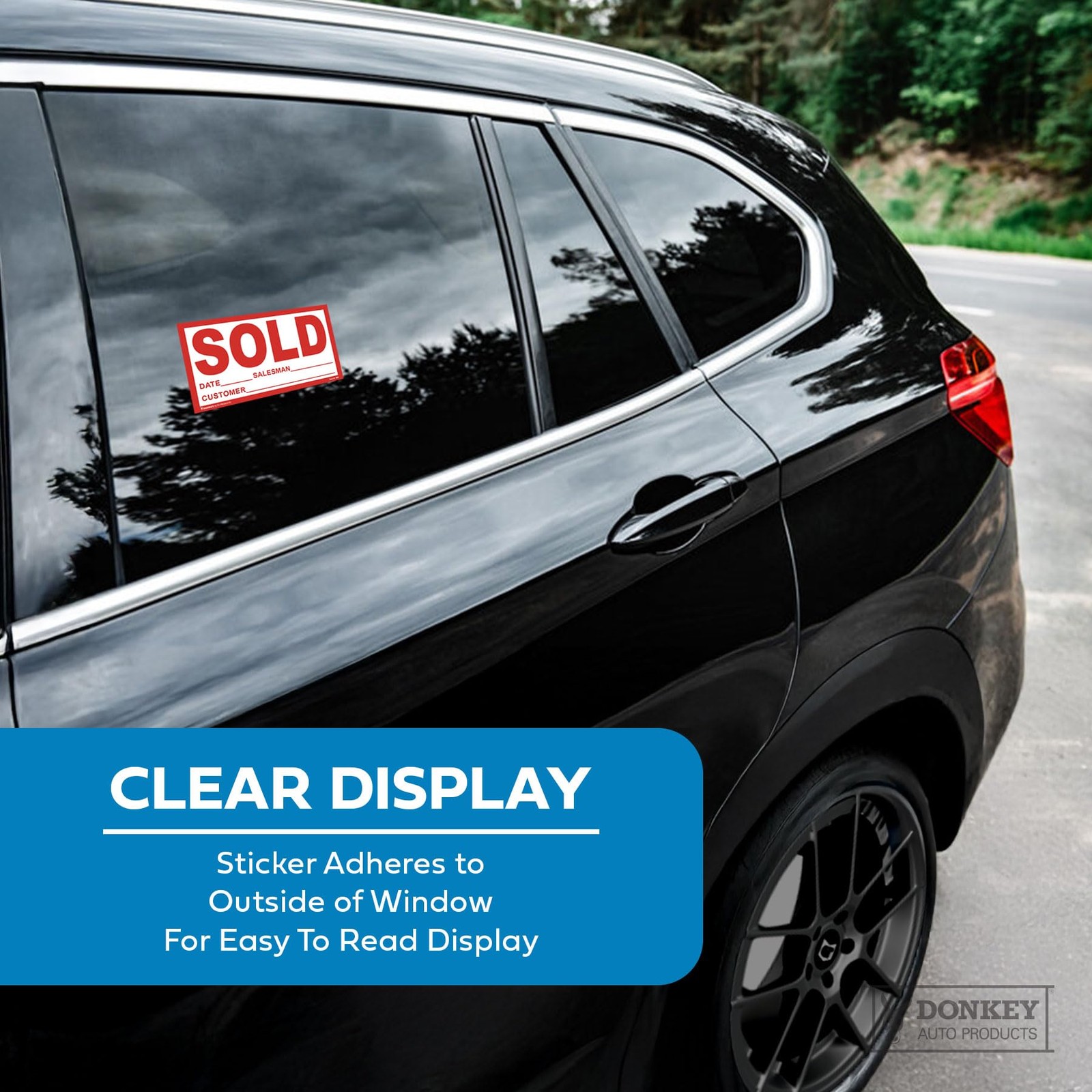 Sold Stickers 4" x 7" Red Vinyl 100 Pack – Vehicle Sales Success