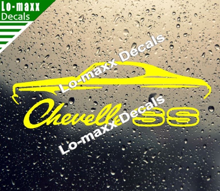 Chevelle SS Vinyl Sticker Muscle Car High Performance Graphic Die Cut Decal