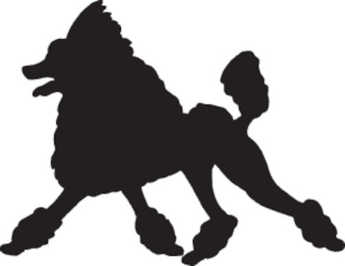 Custom Poodle Silhouette Vinyl Decal – Personalize Your Pet's Style! – 9064