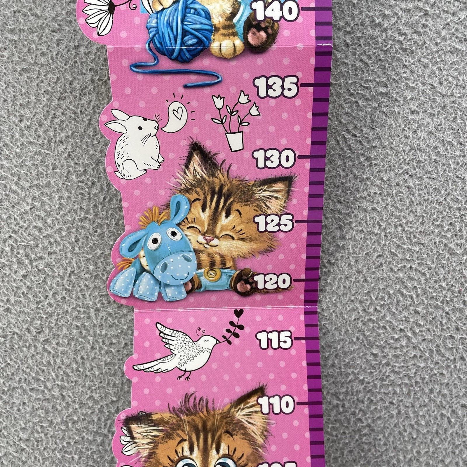 Gils Cat Growth Height Chart Measurement Wall Hanging Rulers 150 Cm Russian