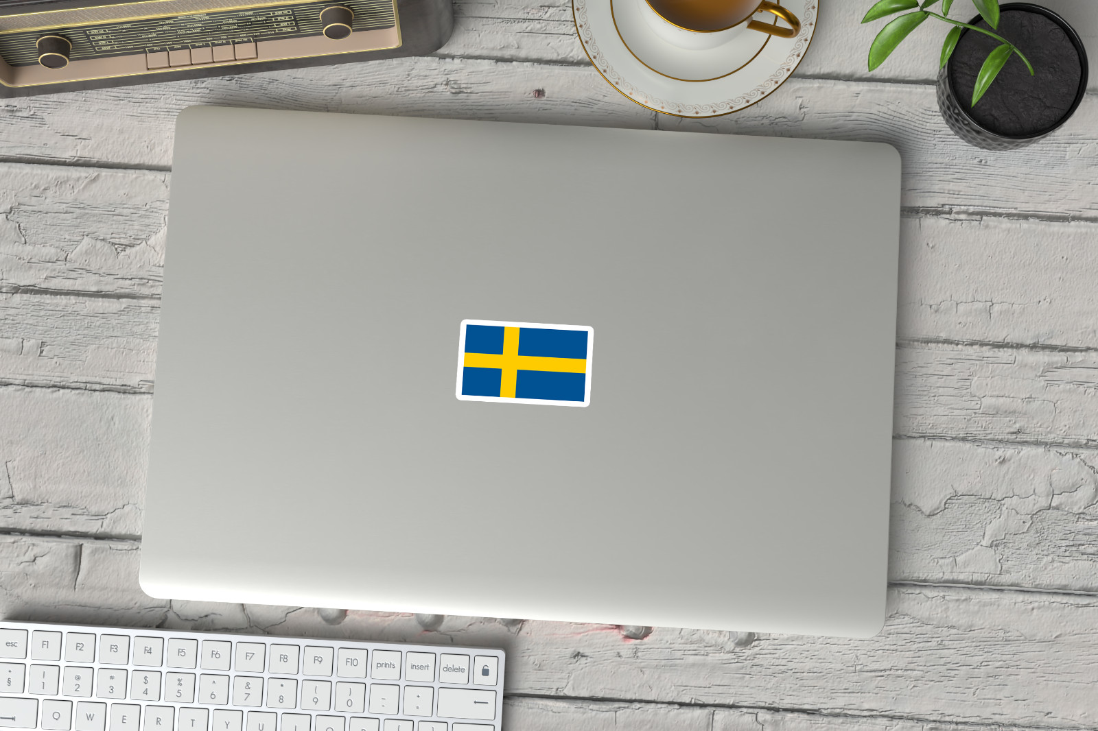 Swedish Flag Stickers – 6 Pack for Cars, Laptops , Water Bottle -Sweden Flag
