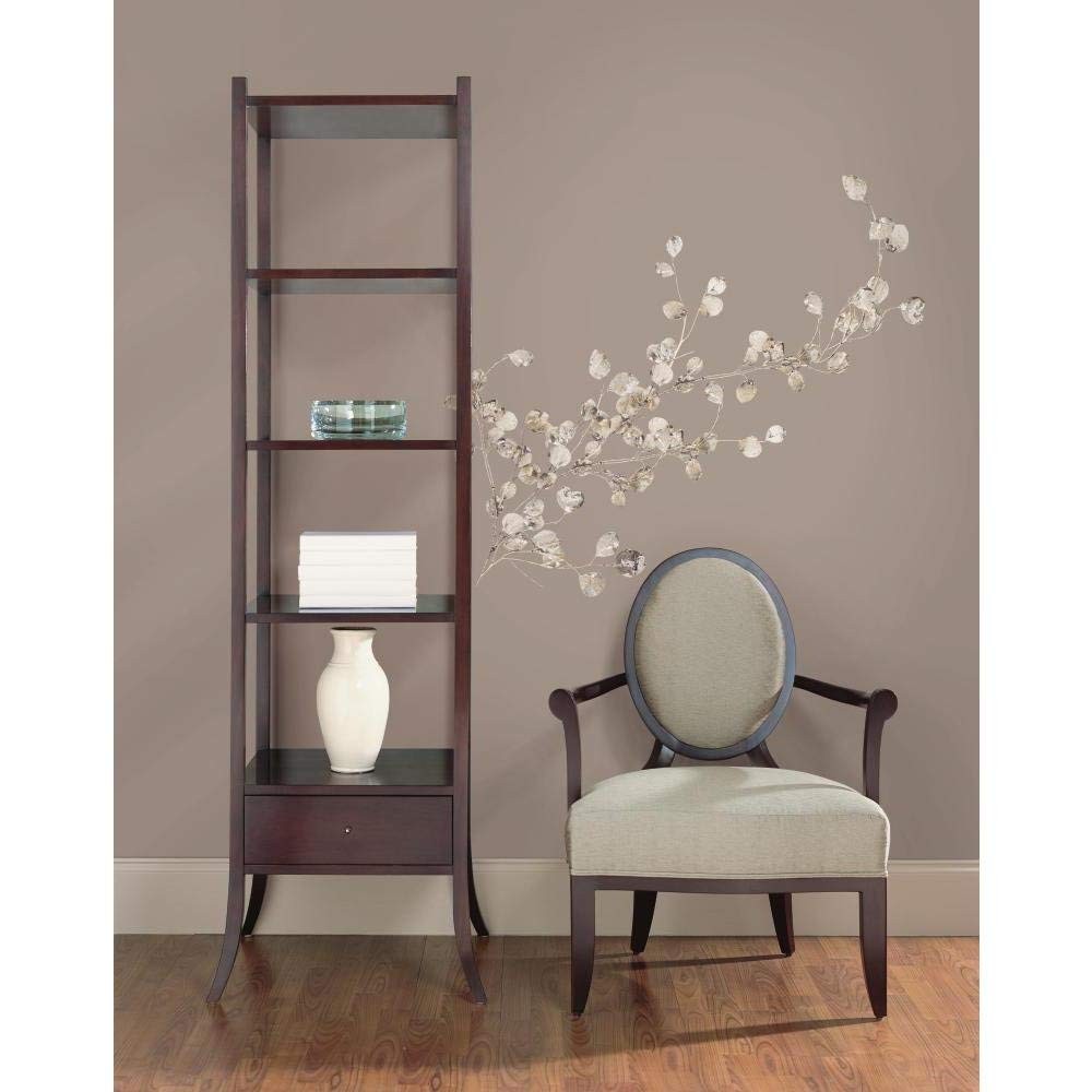 Silver Dollar Branch Giant Peel and Stick Wall Decal, Botanical Removable Rep…