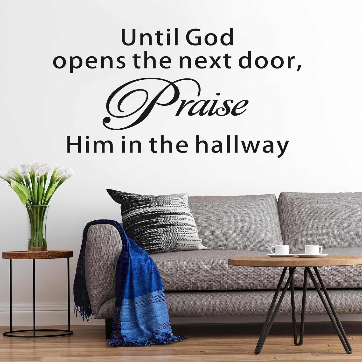 Bible Verse Wall Stickers for Bedroom: Christian Quotes Inspirational Vinyl Art