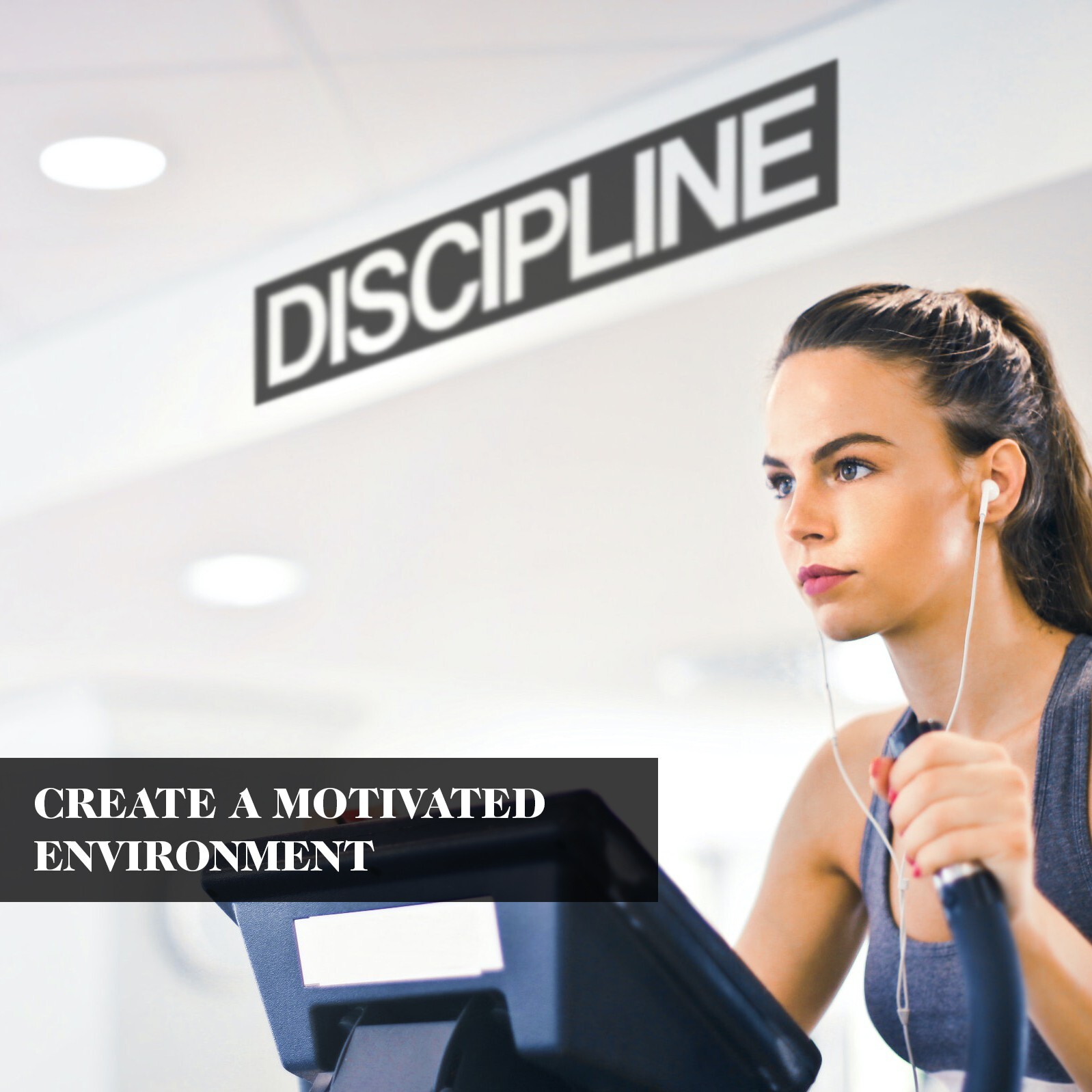 DISCIPLINE Motivational Wall Decal Sticker Quote for Home Office Gym Decor Art
